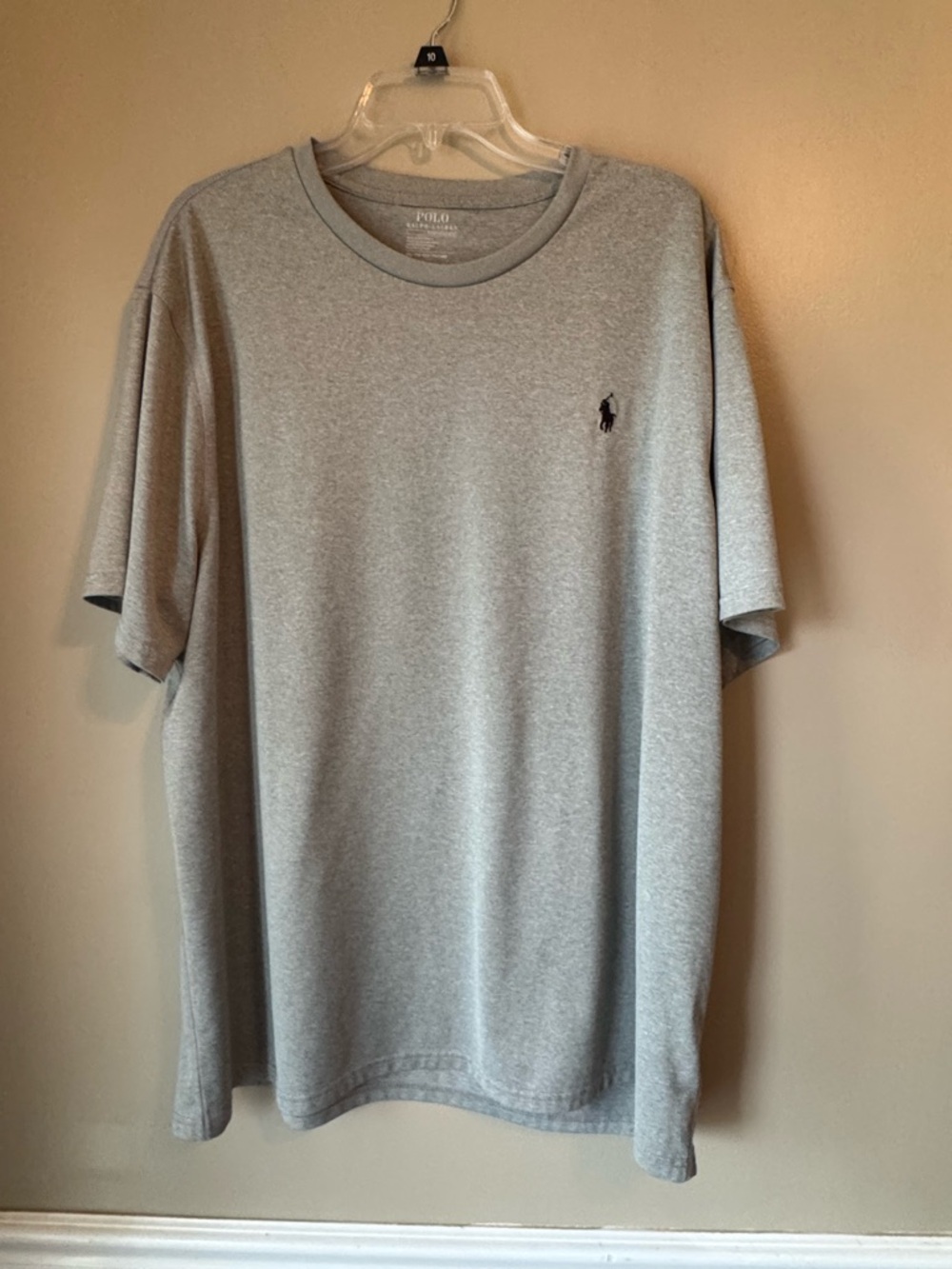 Polo by Ralph Lauren Performance Light Gray Crew Neck Short Sleeve Tee